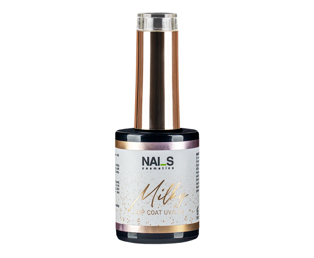 

	What is a milky effect top coat?

	
		No-wipe top coat with a soft, masking milky effect.
		Medium consistency – easy to apply and self-leveling.
	...