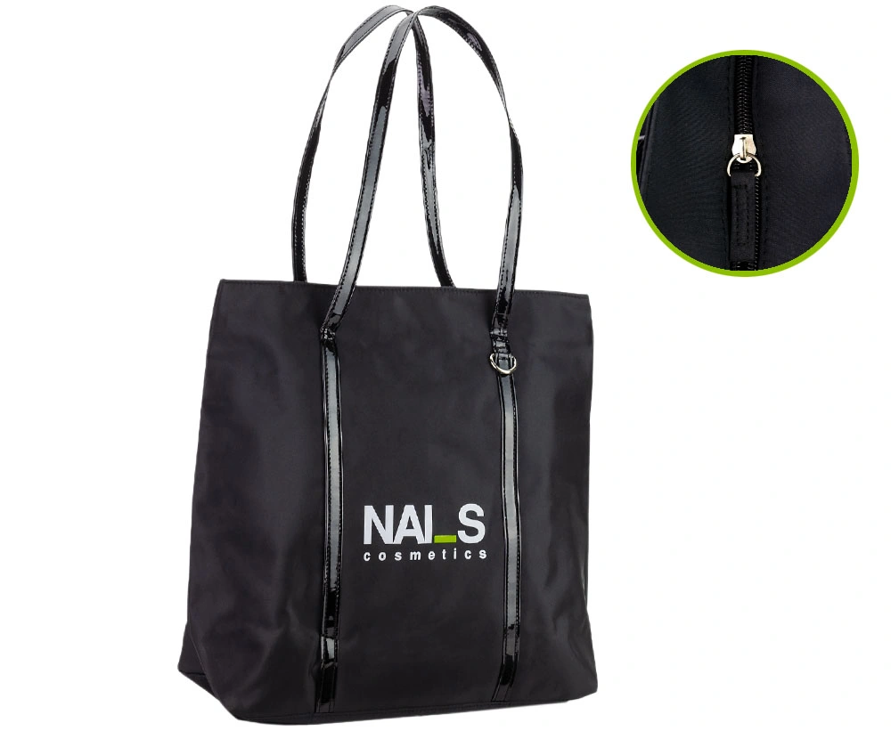 Comfortable, elegant, durable bag with NAI_S Cosmetics logo....