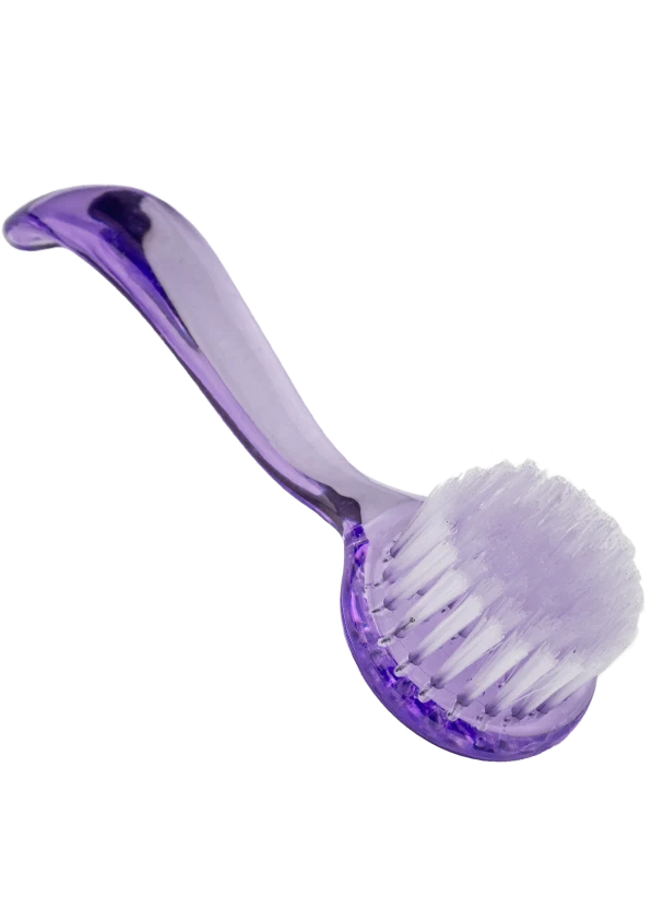 Plastmasas birstīte, nagu vīlēšanas rezultātā radušos, putekļu attīrīšanai....