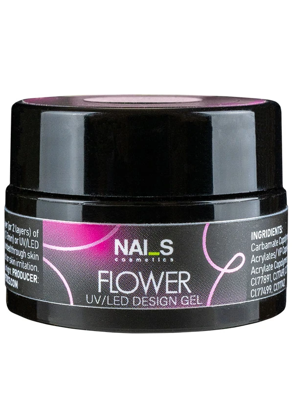 Flower design gel is a long-lasting gel with dried flower elements. The easy-to-apply formula and excellent consistency ensure that the gel does not shrink from the free edge and stays perfectly in place.Usage: apply one or two layers (if necessary) over gel, base, or gel polish and cure in a lamp (UV 2–3 min., LED 30–60 sec.). Remove the sticky layer using Wipe Off Solution 3in1 and finish with a top coat....