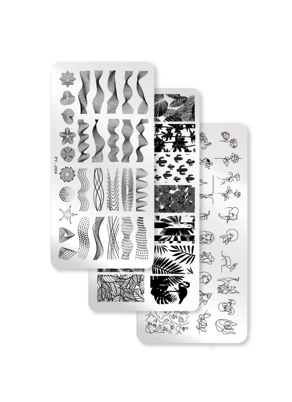 What is a metal stamping plate?Metal stamping plate for nail art designs.High-quality engraving ensures precise transfer of even the smallest details.Suitable for professional and everyday use.Allows creation of expressive and detailed designs.Before use, remove the blue protective film....