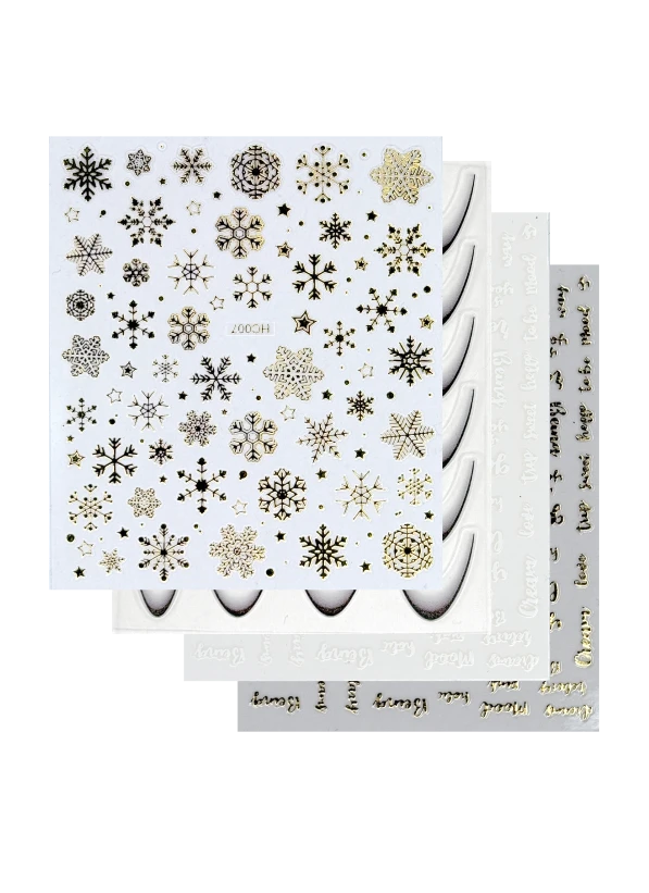 Nail Design StickersDecorative stickers for quick and precise nail designs. Allow you to create fine, detailed patterns without drawing skills.Easy to use – apply on gel polish, gel or natural nails and seal with a top coat. Suitable for both professional use and home manicures....