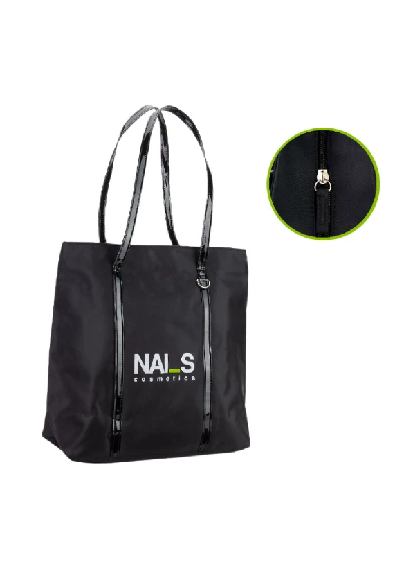 Comfortable, elegant, durable bag with NAI_S Cosmetics logo....