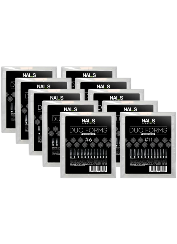 #1Small (S) side arch curve, normal / medium C-curve, long shape.Suitable for standard nails. Not suitable for downward-growing nails.Natural-looking, thin nails.Length: from short to longShapes: square, rounded square, oval, almond. For free edge extension.#2Medium (M) side arch curve, normal / medium C-curve, long shape.Suitable for standard nails. Not suitable for downward-growing nails.Natural, thin, soft appearance.Length: from short to longShapes: square, rounded square, oval, almond. For ...