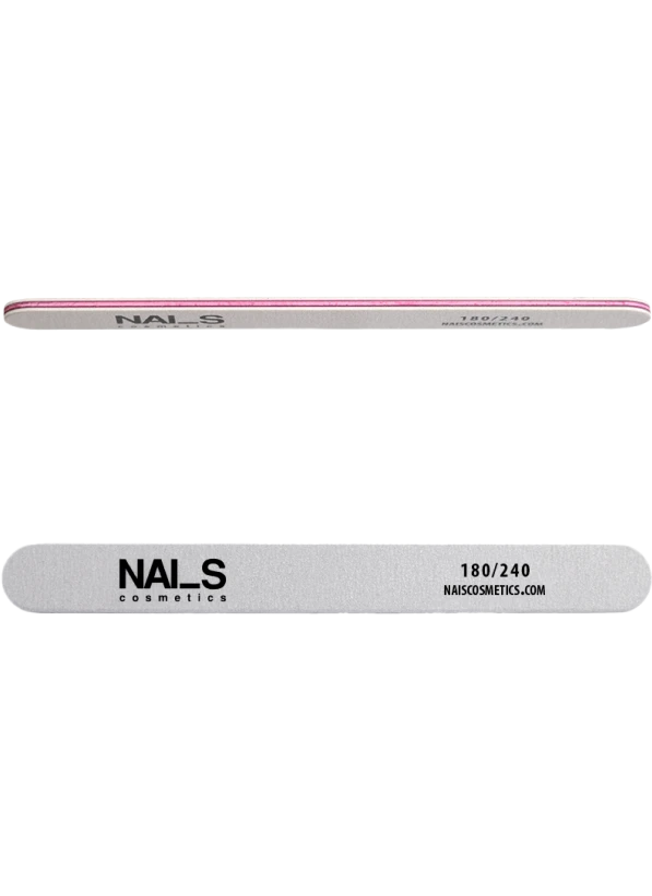 Straight Nail File 180/240.Straight nail file for shaping nails and filing material during manicure.Double-sided file with different grit levels for various stages of work.Information:• Grit: 180/240• Suitable for natural nails and artificial material...