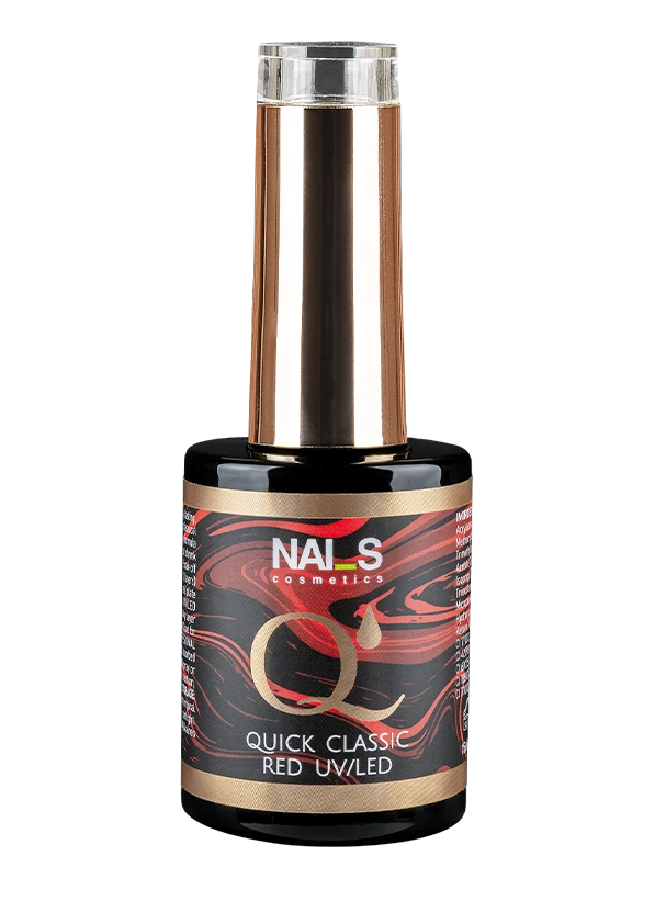 Quick Classic Red – a highly pigmented, premium-quality classic red gel polish that adds elegance.• Smooth one-coat coverage without streaks – thanks to high pigmentation, it applies evenly in a single layer, saving time and effort.• Also suitable for various nail art designs (e.g., fine lines or French)Volume: 8 ml, 15 mlCuring time: LED 30 sec, UV 1 min...