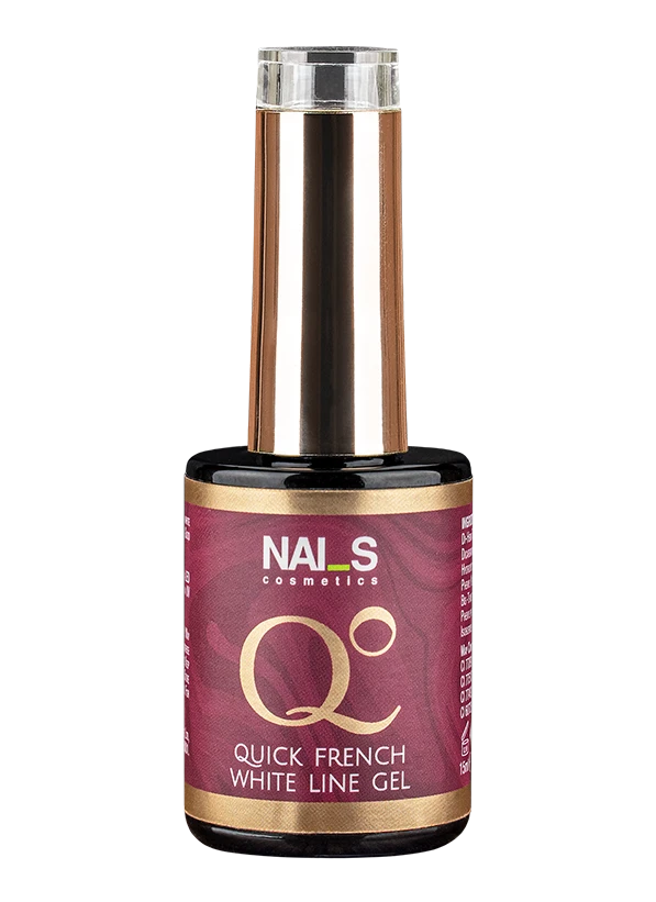 Quick French White Line – specially developed, highly pigmented white gel polish for a perfect French manicure.Applies evenly, does not run or spread.The final result is flawless French design nails that do not crack or yellow.Also ideal for smooth and even full nail coverage.Volume: 8 ml, 15 mlCuring time: LED 30 sec., UV 1 min...