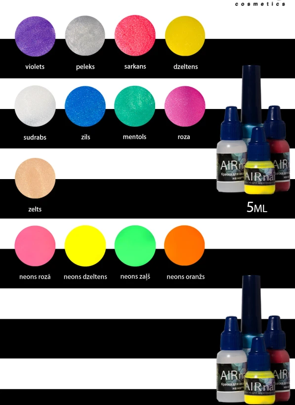 Versatile colors for airbrush art that allow you to create vibrant, precise, and creative designs....