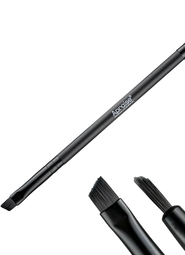 A professional double-ended brush designed for applying both eyebrow and eyelash tint. One end features a narrow, precise brush for perfect line definition and detail work, while the other end has a flat brush for smooth and even color application.Made from high-quality bristles that ensure smooth application, easy cleaning, and long-lasting durability.Suitable for both professional salon use and home application....