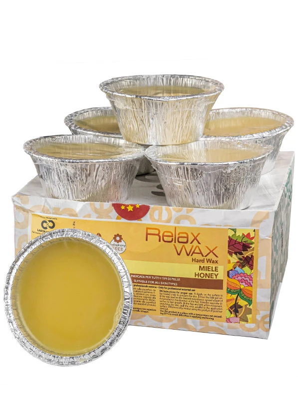 Hard WaxThe hot wax product line, based on a new manufacturing formula, allows for easy-to-use and high-quality products. This wax can be applied to larger body areas and does not require strips.Thanks to its improved formula, the wax dries quickly. Natural beeswax adheres better to hair, making the waxing process less painful. Hard wax ensures longer-lasting results – skin remains soft, smooth and clean for a longer time.Honey Hard WaxCosmetic properties:Honey hard wax (for dry, sensitive and i...